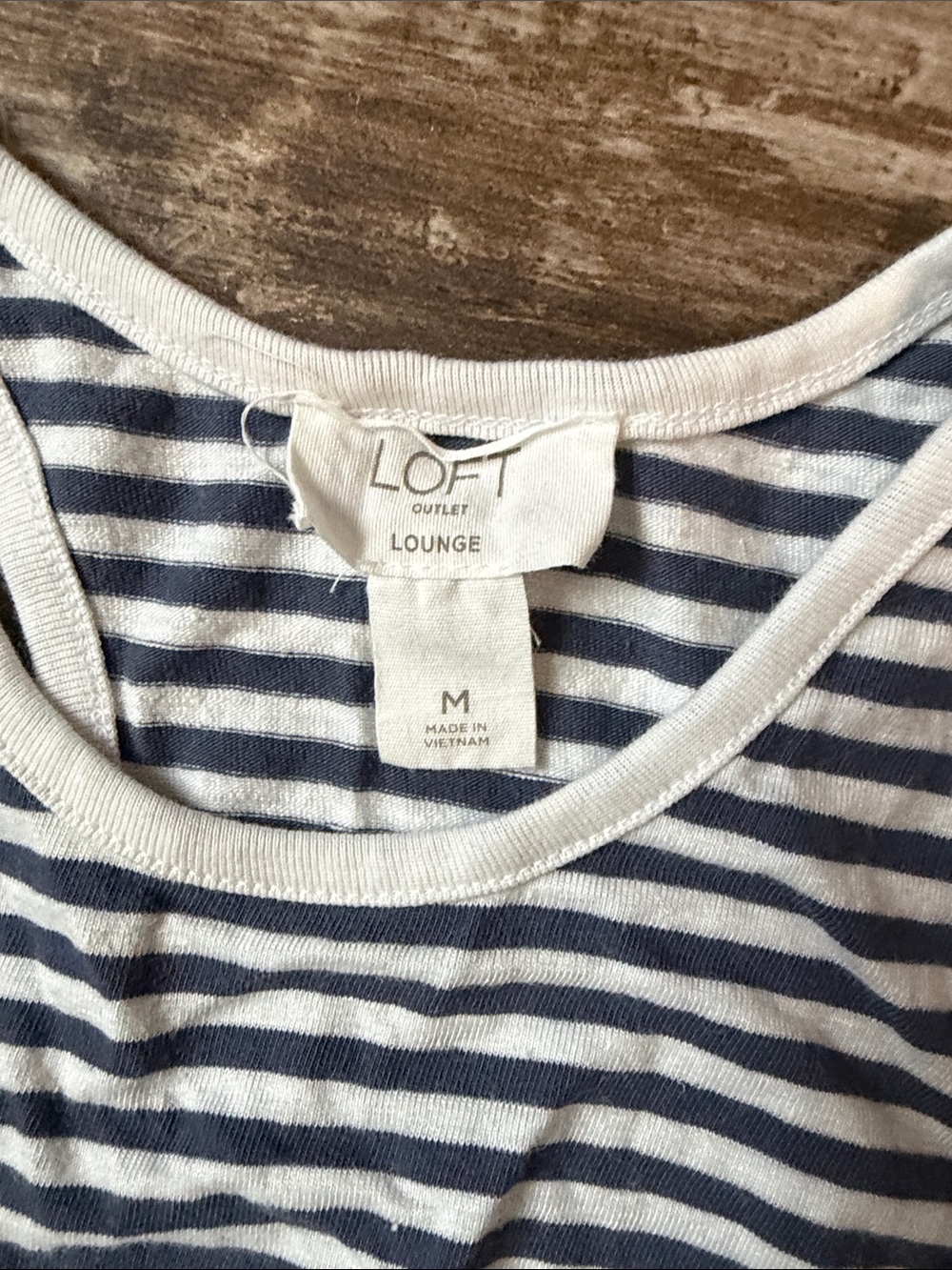 Loft lounge Navy & White Sleeveless Tank Dress - Picture 2 of 3